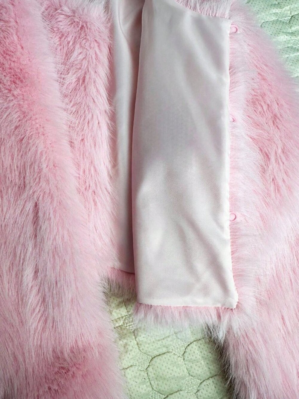 Pink Casual Women's Elegant Party Faux Fur Short Jacket - Picture 7 of 7
